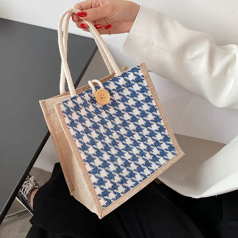 Houndstooth-Lunch-Bags-Linen-Fashion.jpg